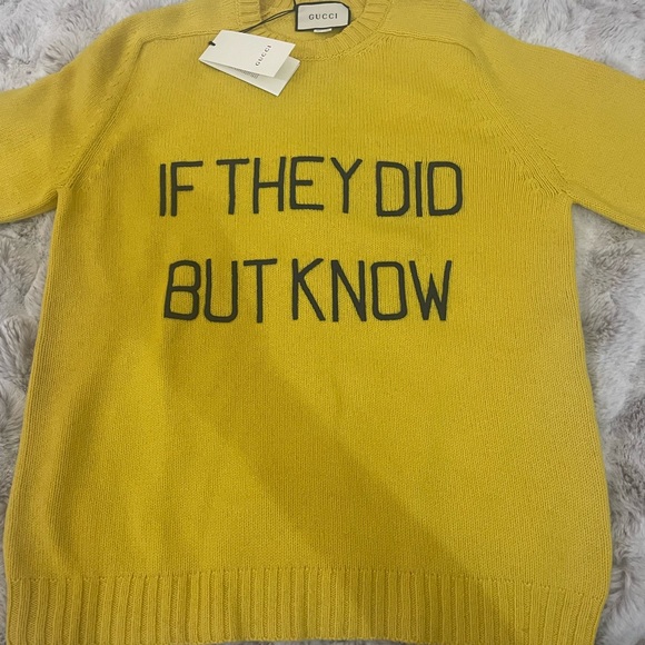 Gucci Men's "If They Did But Know" Sweater Sz M - Picture 4 of 9